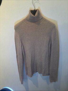 Magaschoni Taupe Turtleneck Sweater